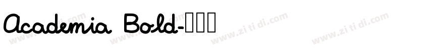 Academia Bold字体转换